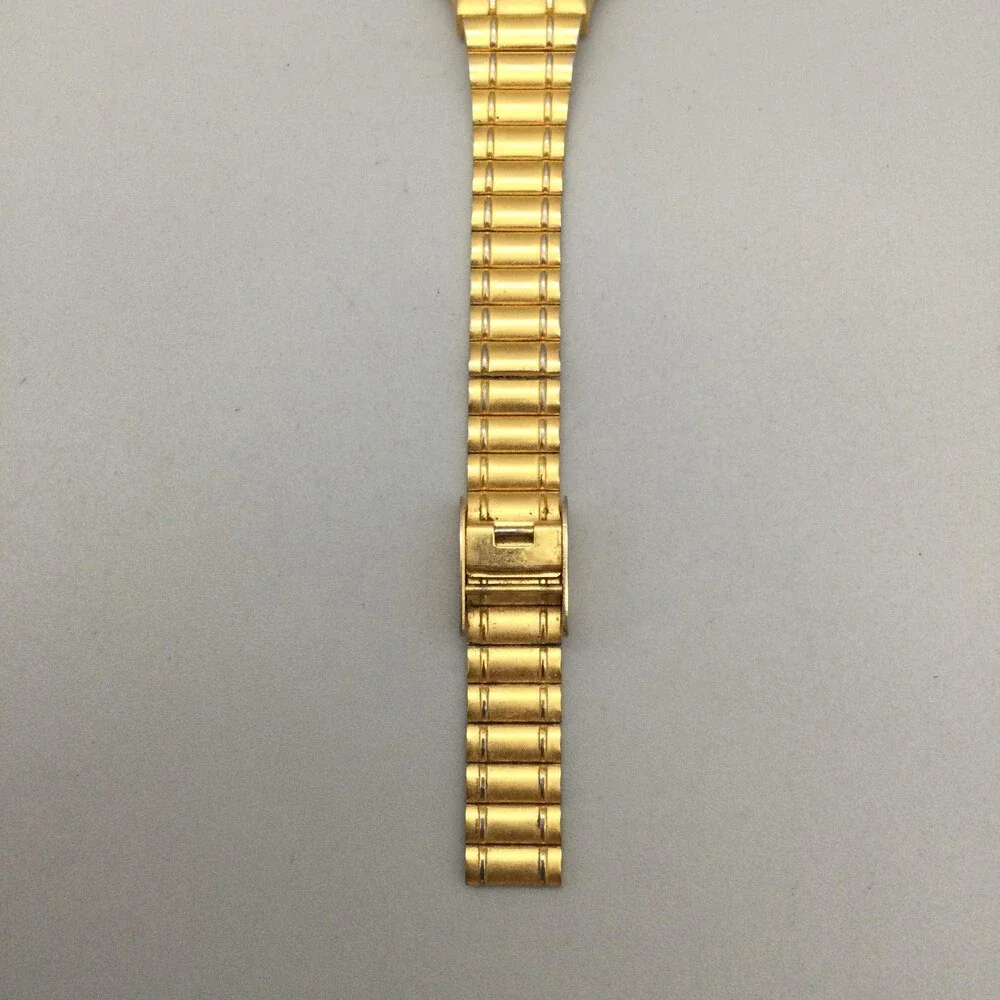 Pierre Cardin Womens Watch 24mm Gold Tone Adjustable Bracelet Dress New Battery
